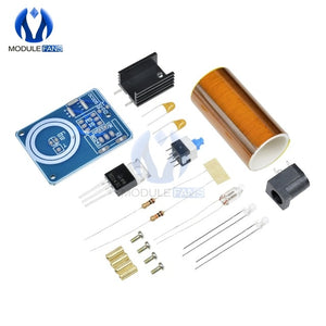 BD243 Mini Tesla Coil Kit Magic Props DIY Parts Empty Lights Technology Diy Electronics BD243C