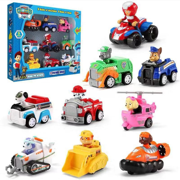 Paw Patrol Rescue Dog Puppy Set Toy Car Patrulla Canina Toys Action Figure  Model Marshall Chase Rubble Vehicle Car Children Gift